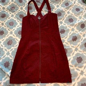 Insight Zip Front Bodycon Dress